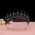 Baroque retro black luxurious crown bridal headwear, wedding dress, 18th birthday girl's crown cake, crown