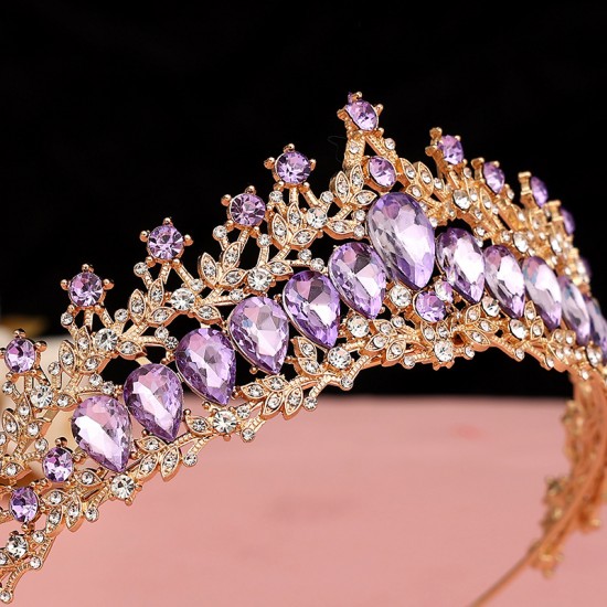 Korean-style grand and luxurious Baroque golden and ethereal wedding dress, wedding crown, headwear, and super ethereal bridal crown Korean-style grand and luxurious Baroque golden and ethereal wedding dress, wedding crown, headwear, and super ethereal bridal crown
