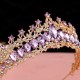Korean-style grand and luxurious Baroque golden and ethereal wedding dress, wedding crown, headwear, and super ethereal bridal crown Korean-style grand and luxurious Baroque golden and ethereal wedding dress, wedding crown, headwear, and super ethereal bridal crown