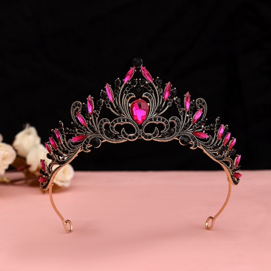 Girls' crown headwear, children's birthday crown princess, Korean-style fashion show performance, little girls' accessories Girls' crown headwear, children's birthday crown princess, Korean-style fashion show performance, little girls' accessories