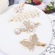Korean flower butterfly bangs clip, fresh and elegant side top clip, duckbeak clip, hairpin clip, headwear manufacturer wholesale