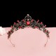Baroque retro black luxurious crown bridal headwear wedding dress, 18th birthday women's crown 2025 new style Baroque retro black luxurious crown bridal headwear wedding dress, 18th birthday women's crown 2025 new style