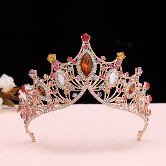 Crown headwear, the same style as the bride's online celebrity's 18th birthday coming-of-age ceremony, princess's birthday crown, fairy performance crown accessory Crown headwear, the same style as the bride's online celebrity's 18th birthday coming-of-age ceremony, princess's birthday crown, fairy performance crown accessory