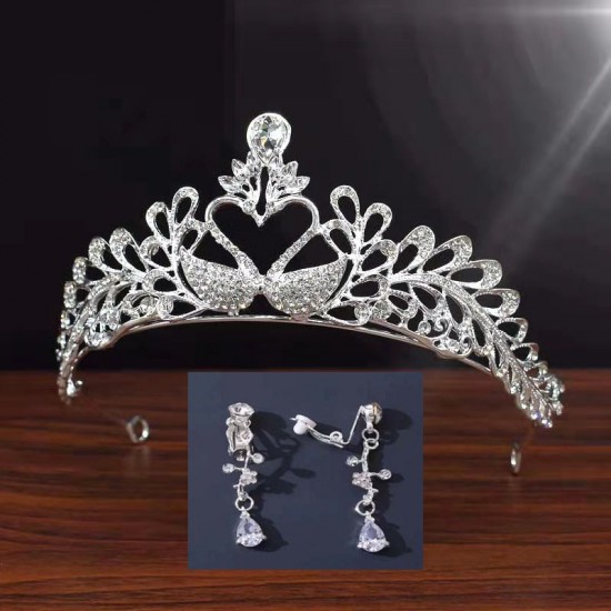 Bride's crown headwear, coming-of-age birthday crystal grand crown, Internet celebrity Balo Queen's crown, wedding accessories Bride's crown headwear, coming-of-age birthday crystal grand crown, Internet celebrity Balo Queen's crown, wedding accessories