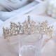 New children's water diamond alloy large crown handcrafted accessories, grand wedding dress style hair accessories, golden dress crown New children's water diamond alloy large crown handcrafted accessories, grand wedding dress style hair accessories, golden dress crown