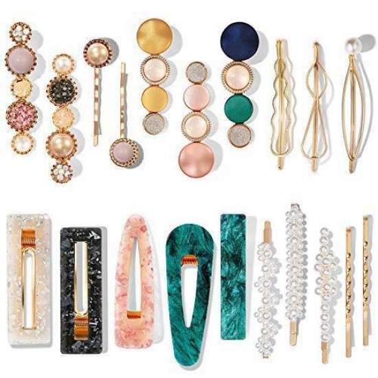 European and American cross-border hair accessories, acetate edge clips, marble, Amazon hair clips, pearl candy color, fashionable hair clips for women's sets European and American cross-border hair accessories, acetate edge clips, marble, Amazon hair clips, pearl candy color, fashionable hair clips for women's sets