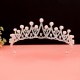 Black Baroque crown headdress for the bride, Korean-style 18-year-old girl's coming-of-age ceremony, birthday princess, best friend crown Black Baroque crown headdress for the bride, Korean-style 18-year-old girl's coming-of-age ceremony, birthday princess, best friend crown