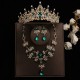 Bridal headwear, Baroque crown, grand wedding three-piece set, wedding dress, evening gown accessories, princess birthday crown, hair accessory Bridal headwear, Baroque crown, grand wedding three-piece set, wedding dress, evening gown accessories, princess birthday crown, hair accessory