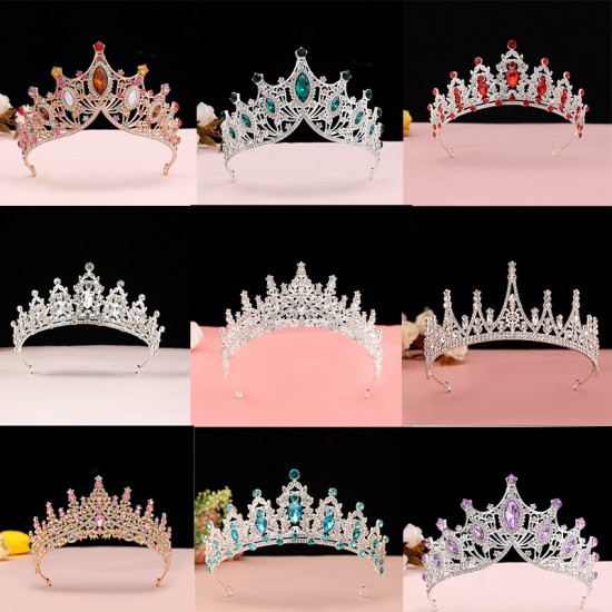 Bridal crown headband and hair accessory, Korean-style 18th birthday coming-of-age gift, crystal crown princess dress and hair accessory Bridal crown headband and hair accessory, Korean-style 18th birthday coming-of-age gift, crystal crown princess dress and hair accessory