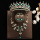 Bridal headwear, Baroque crown, grand wedding three-piece set, wedding dress, evening gown accessories, princess birthday crown, hair accessory Bridal headwear, Baroque crown, grand wedding three-piece set, wedding dress, evening gown accessories, princess birthday crown, hair accessory