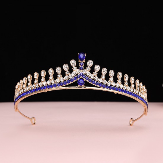 Bridal crown headwear, Korean-style princess birthday crystal crown, eighteen-year-old adult gift, female live-streamer hair accessory wholesale
