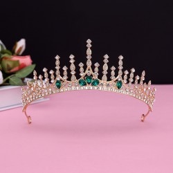 Wholesale of children's crown headwear, new girls' crown crystal hair bands, model catwalk hair accessories and princess hair clips