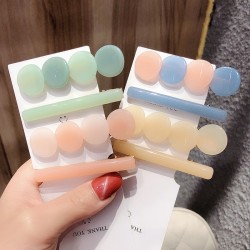 Fairy-like girlish hairpins, forest-like hairpins, side clips, Korean version of Instagram influencer sweet and cute clip headwear