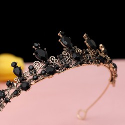 Children's crown headwear, princess girl crown, crystal headband, pink Frozen, children's birthday hair accessory