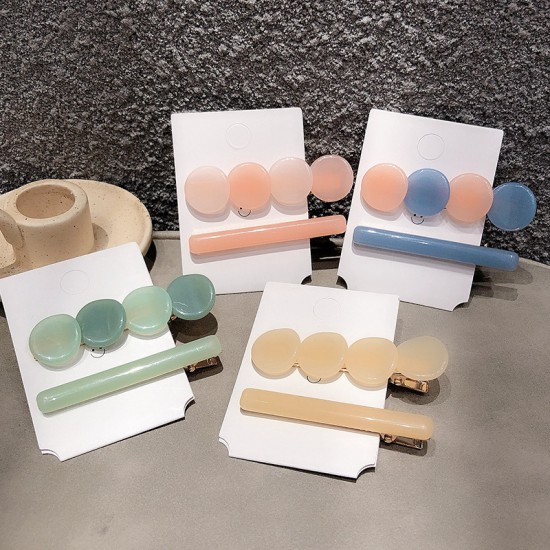 Fairy-like girlish hairpins, forest-like hairpins, side clips, Korean version of Instagram influencer sweet and cute clip headwear Fairy-like girlish hairpins, forest-like hairpins, side clips, Korean version of Instagram influencer sweet and cute clip headwear