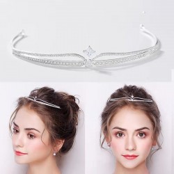 Bride's crown, girl's 18th birthday wedding headwear, children's princess, Korean-style hair accessory, wedding dress, queen's headwear, super ethereal