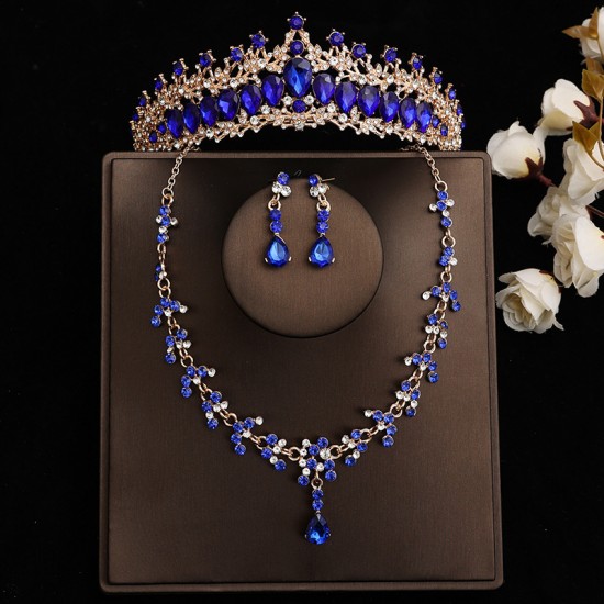 New bridal Japanese-Korean style crown headwear, wedding rhinestone crown hair accessory, wedding dress, evening gown, children's birthday accessories New bridal Japanese-Korean style crown headwear, wedding rhinestone crown hair accessory, wedding dress, evening gown, children's birthday accessories