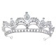 Bridal Crown 2025 New wedding white wedding dress accessories, luxurious and grand Baroque women's crown birthday hair accessory