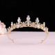 Crown New performance children's catwalk bridesmaid birthday party Headband Hair accessory Bride headwear high-end crystal crown