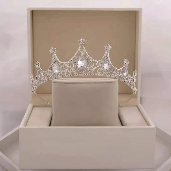 Wholesale of black Baroque crown headwear for brides, Korean-style 18th birthday princess crowns for coming-of-age ceremonies Wholesale of black Baroque crown headwear for brides, Korean-style 18th birthday princess crowns for coming-of-age ceremonies