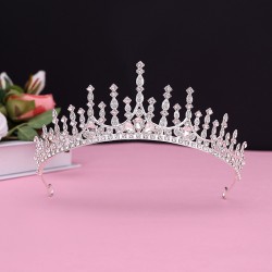 Wholesale of children's crown headwear, new girls' crown crystal hair bands, model catwalk hair accessories and princess hair clips
