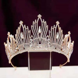 Crown Girl's 18th birthday, Crown children's headwear, bride's veil, forest-themed, super ethereal, Xiuhe wedding dress, Internet celebrity coming of age