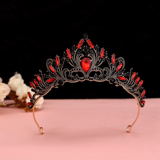 Baroque retro black luxurious crown bridal headwear, wedding dress, 18th birthday girl's crown cake, crown Baroque retro black luxurious crown bridal headwear, wedding dress, 18th birthday girl's crown cake, crown