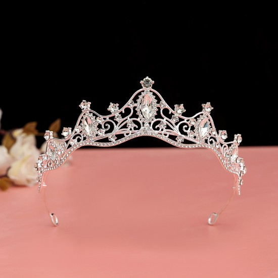 Hepburn style wedding dress headwear, bridal crown, new wedding headwear, main wedding dress crown, hair accessory, birthday, luxurious and grand Hepburn style wedding dress headwear, bridal crown, new wedding headwear, main wedding dress crown, hair accessory, birthday, luxurious and grand