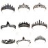 Wholesale of European and American bride crown rhinestone headwear, Baroque black, retro, simple and elegant beauty pageant crown wedding dress