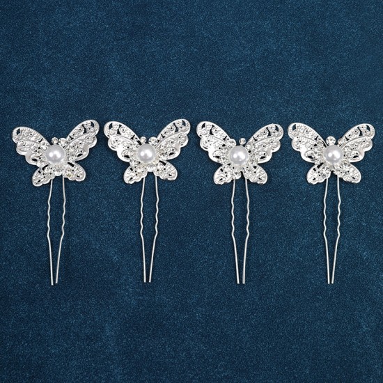 Bridal coiled hair accessories, Hair hairpins, hair clips, U-shaped clips, popular hairdressing pins, makeup braided hair