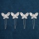 Bridal coiled hair accessories, Hair hairpins, hair clips, U-shaped clips, popular hairdressing pins, makeup braided hair
