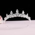Crown New performance children's catwalk bridesmaid birthday party Headband Hair accessory Bride headwear high-end crystal crown