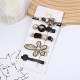 Little Bear Feather Hair Clip 6-piece set, Pearl Water Diamond Scissors hair clip, Korean ins style retro bangs clip, Fairy hair accessory Little Bear Feather Hair Clip 6-piece set, Pearl Water Diamond Scissors hair clip, Korean ins style retro bangs clip, Fairy hair accessory