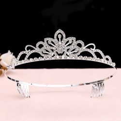 Children's crown headwear, princess girl crown, crystal headband, pink Frozen, children's birthday hair accessory