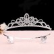 Children's crown headwear, princess girl crown, crystal headband, pink Frozen, children's birthday hair accessory Children's crown headwear, princess girl crown, crystal headband, pink Frozen, children's birthday hair accessory