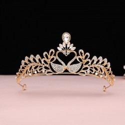 Bride's crown headwear, coming-of-age birthday crystal grand crown, Internet celebrity Balo Queen's crown, wedding accessories