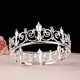 Birthday crown headwear, birthday little princess, student coming-of-age ceremony, female round black 18-year-old crown, bride's wedding Birthday crown headwear, birthday little princess, student coming-of-age ceremony, female round black 18-year-old crown, bride's wedding