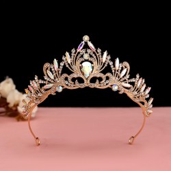 Baroque retro black luxurious crown bridal headwear, wedding dress, 18th birthday girl's crown cake, crown