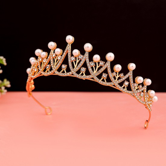 Black Baroque crown headdress for the bride, Korean-style 18-year-old girl's coming-of-age ceremony, birthday princess, best friend crown Black Baroque crown headdress for the bride, Korean-style 18-year-old girl's coming-of-age ceremony, birthday princess, best friend crown