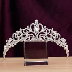 Bride's crown, Korean-style wedding hair accessory, princess's grand birthday crown, 18-year-old adult girl's gift headwear, super ethereal