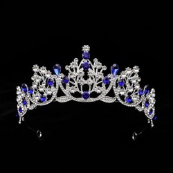 New children's water diamond alloy large crown handcrafted accessories, grand wedding dress style hair accessories, golden dress crown