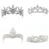 Bridal Crown 2025 New wedding white wedding dress accessories, luxurious and grand Baroque women's crown birthday hair accessory