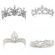 Bridal Crown 2025 New wedding white wedding dress accessories, luxurious and grand Baroque women's crown birthday hair accessory
