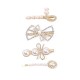 Wholesale of Korean-style cute pearl hair clips, Instagram water diamond hair clips, retro bangs hair clips, and simple heart-shaped hair accessories