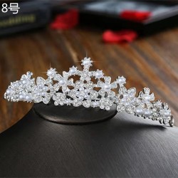 Bridal headwear, veil, wedding hair accessory, wedding dress accessories, wedding ornaments, crown, necklace, three-piece set, Korean style 2021