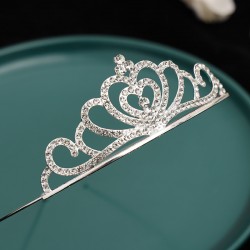 Children's headbands, crowns, baby birthday water diamond crystal hair bands, hair clips, girls' diamond-encrusted crowns, factory direct sales