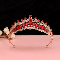 Korean-style grand and luxurious Baroque golden and ethereal wedding dress, wedding crown, headwear, and super ethereal bridal crown