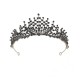 Wholesale of European and American bride crown rhinestone headwear, Baroque black, retro, simple and elegant beauty pageant crown wedding dress Wholesale of European and American bride crown rhinestone headwear, Baroque black, retro, simple and elegant beauty pageant crown wedding dress
