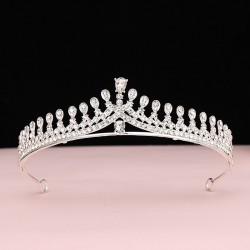 Bridal crown headwear, Korean-style princess birthday crystal crown, eighteen-year-old adult gift, female live-streamer hair accessory wholesale