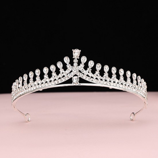 Bridal crown headwear, Korean-style princess birthday crystal crown, eighteen-year-old adult gift, female live-streamer hair accessory wholesale